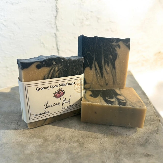 Charcoal Mud Goat Milk Soap
